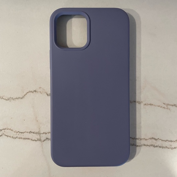 iPhone 12/12 Pro Silicone Case, Lavender Gray - Picture 2 of 9